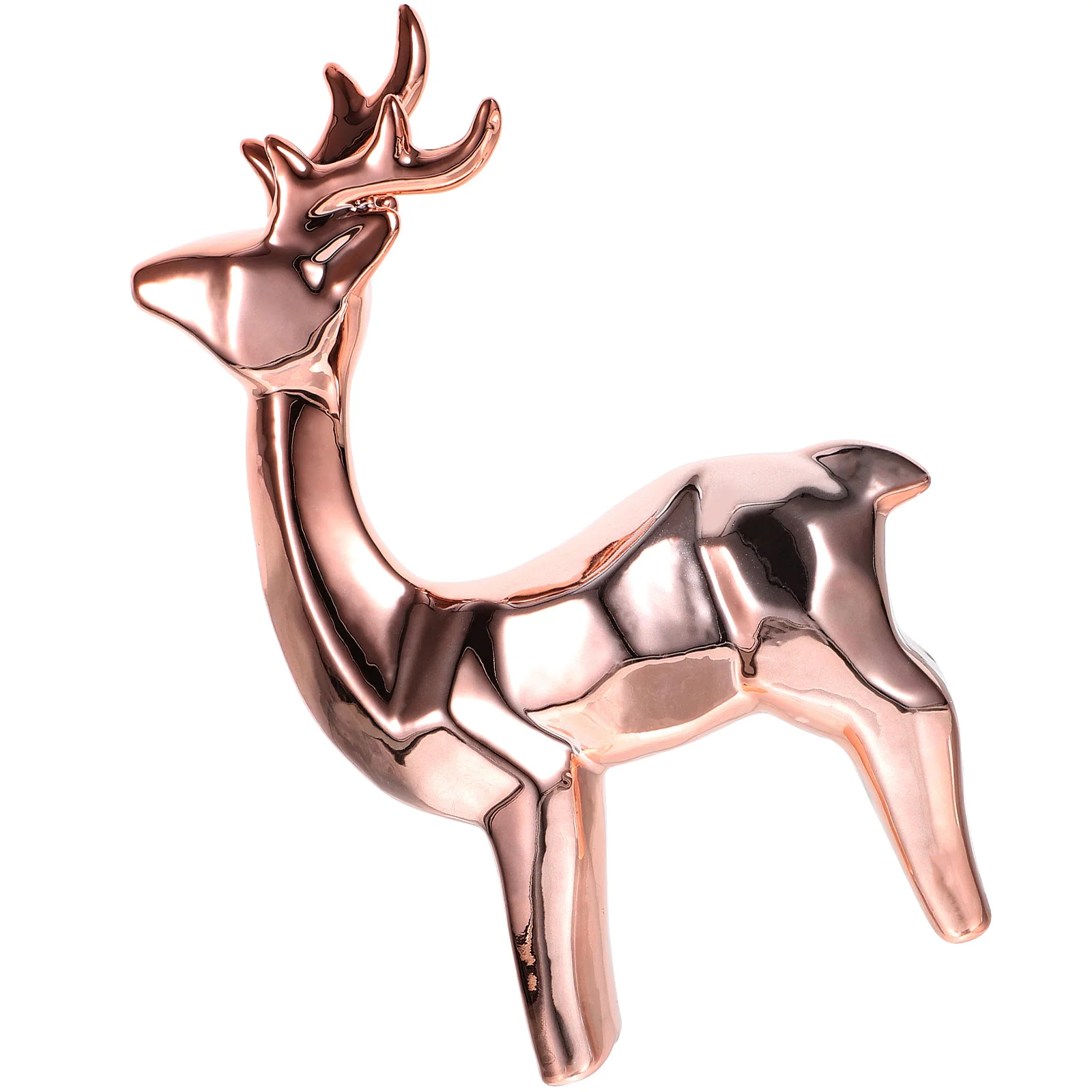 

Ceramic Deer Statue Unique Stylish Tabletop Decoration for Desk Living Room DIY Bonsai Accent Ceramic Animal Sculpture Home