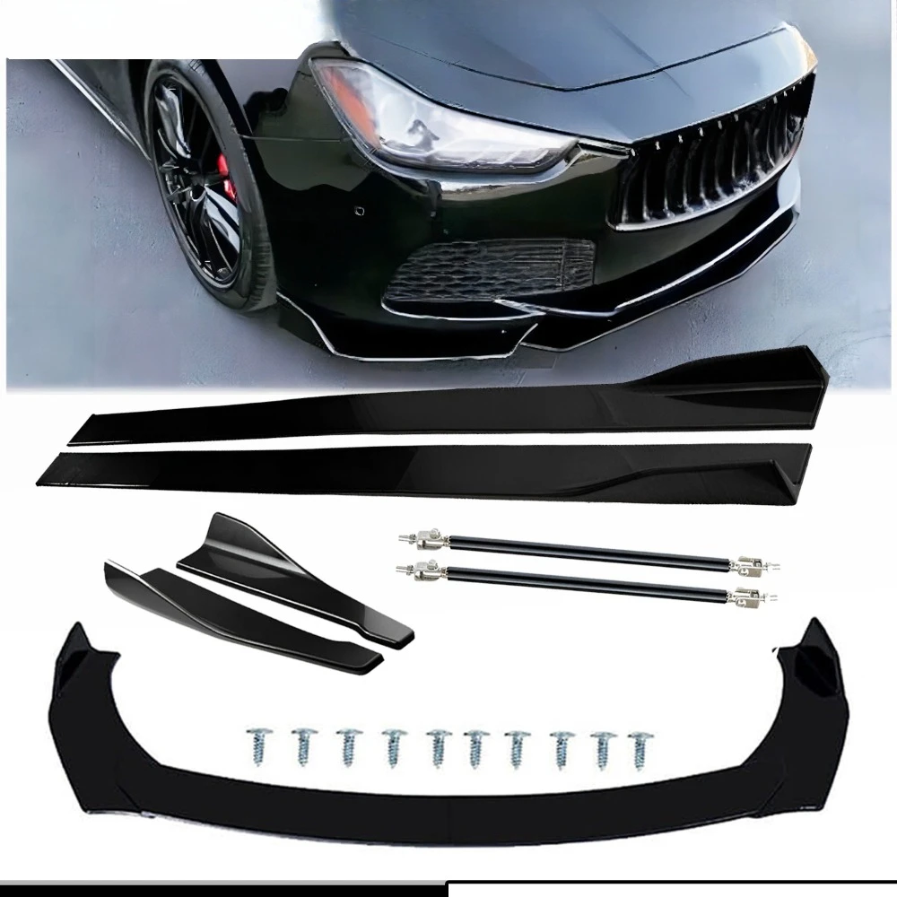 

For Maserati Gran Turismo GT GTS Front Splitter Bumper Lip Spoiler Gloss Black S United States