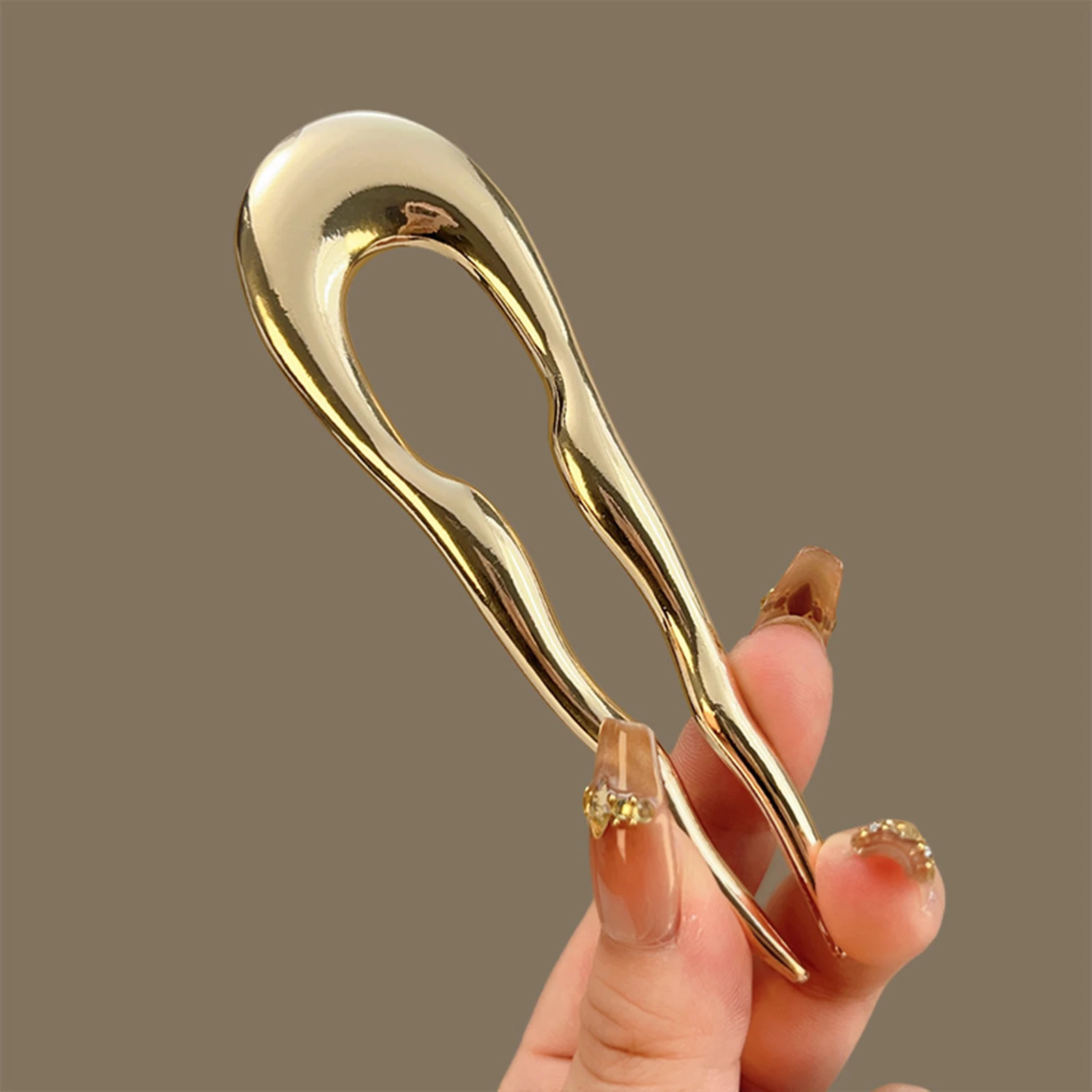 Vintage spinki do włosów w kształcie litery U, trwałe, ze stopu, w stylu chińskim, do upinania włosów z tyłu głowy, modne akcesoria do włosów dla kobiet.