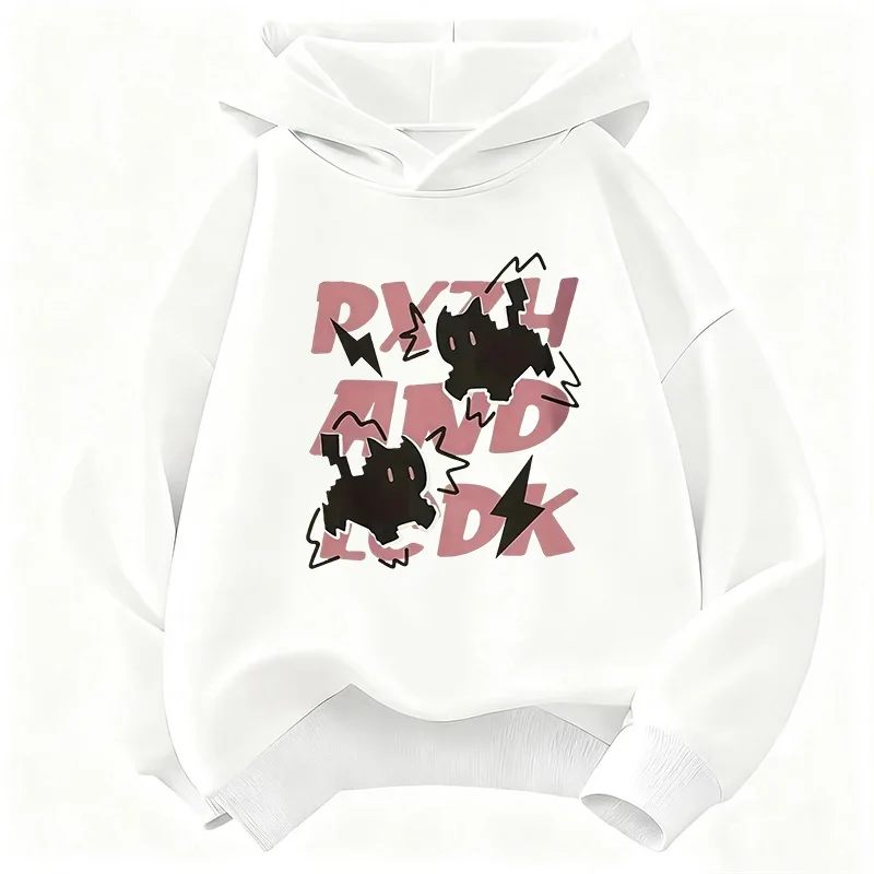 Modischer Y2k Katzen-Hoodie Lustiger Katzen-Pullover für Kinder 90er-Jahre Kapuzenpullover Lässige Hoodies für Jungen und Mädchen Kleidung