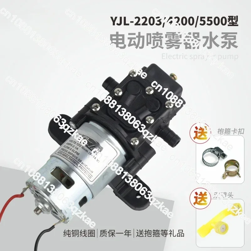 YJL-2203/4200/5500 electric sprayer water pump 12V agricultural sprayer accessories reflux intelligence