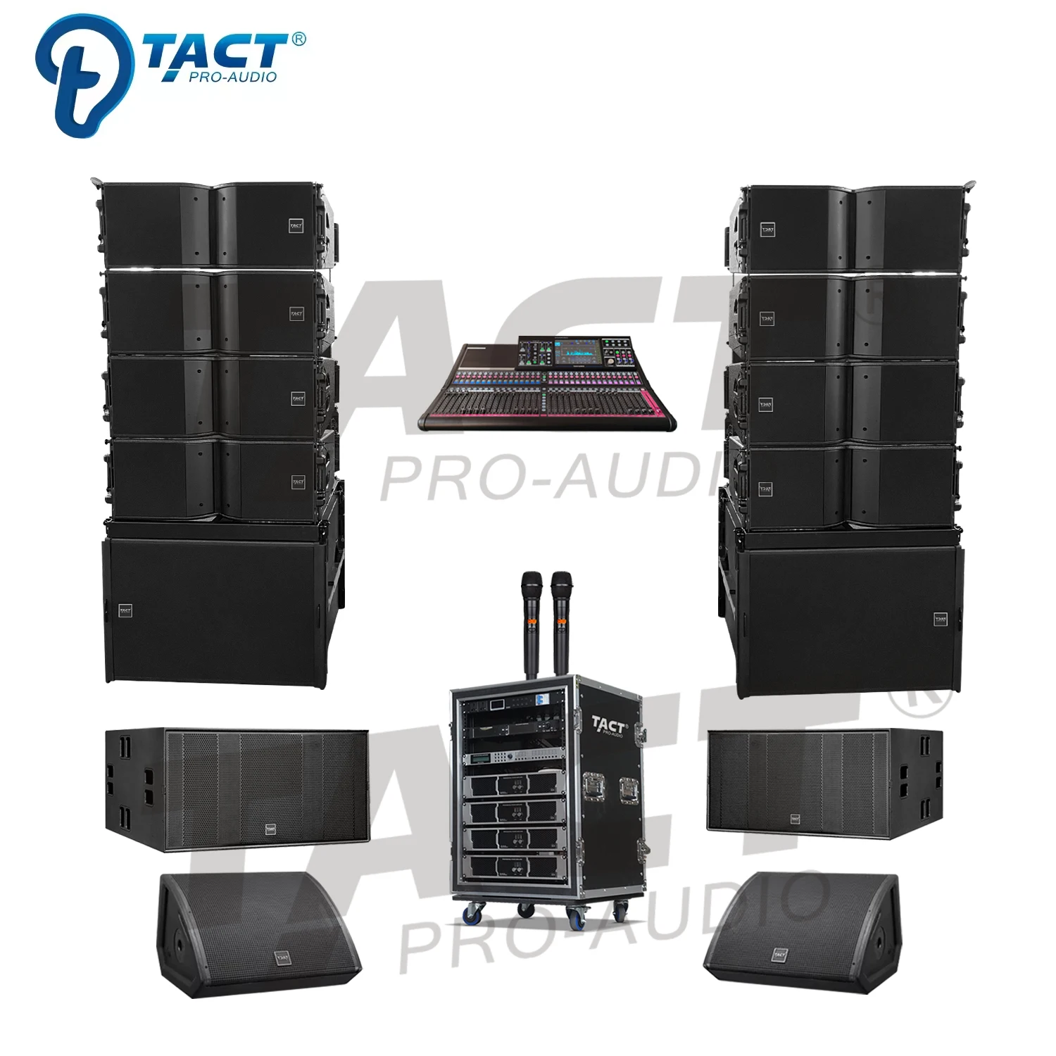 

Dual 10 Inch Line Array Sound Equipment Professional Audio Sound System For Stage Performance