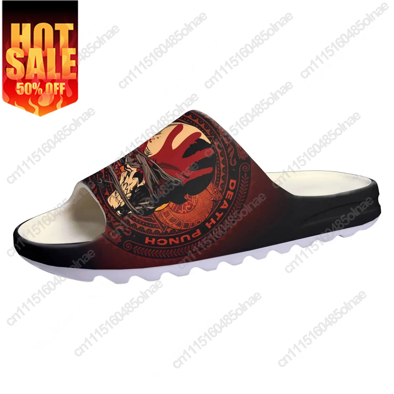 Five Finger Death Punch Rock Band Soft Sole Sllipers Home Clogs Customized Water Shoes Men Women Outdoor Stepping Beach Sandals