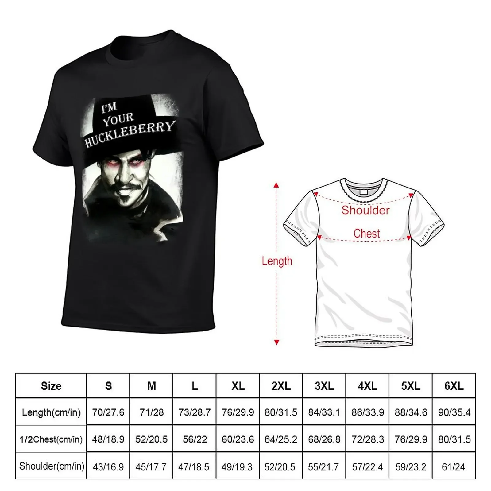 Huckleberry Tombstone Doc Holliday Wyatt Earp T-shirt kawaii clothes graphics cute tops men graphic t shirts