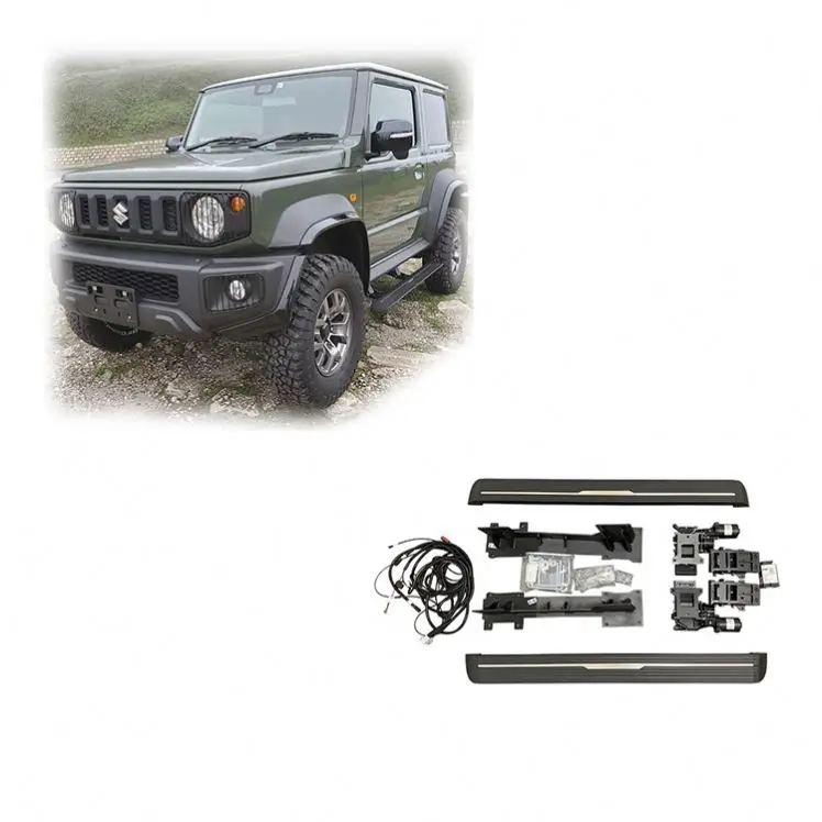 

Gobison Auto accessories electric Side Steps Running Boards Black For Suzuki Jimny JB64 JB74 19-21