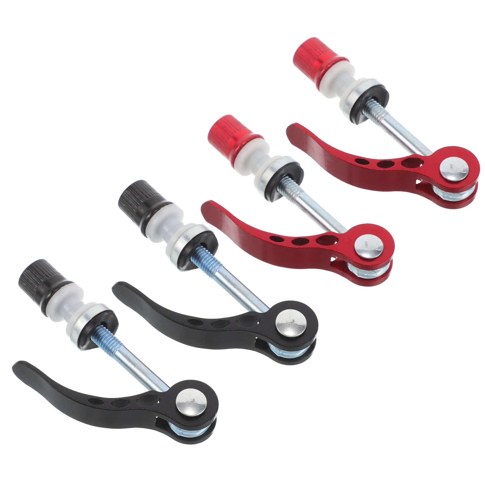 

4 Pcs Screw Bicycle Quick Release Lever Aluminum Alloy Bike Saddle Seat Bolt Seatpost Clamp