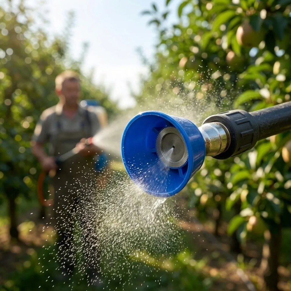 High-Pressure Electric Sprayer Nozzle Compatible with Standard Garden Hoses and Featuring 45-Degree Adjustment