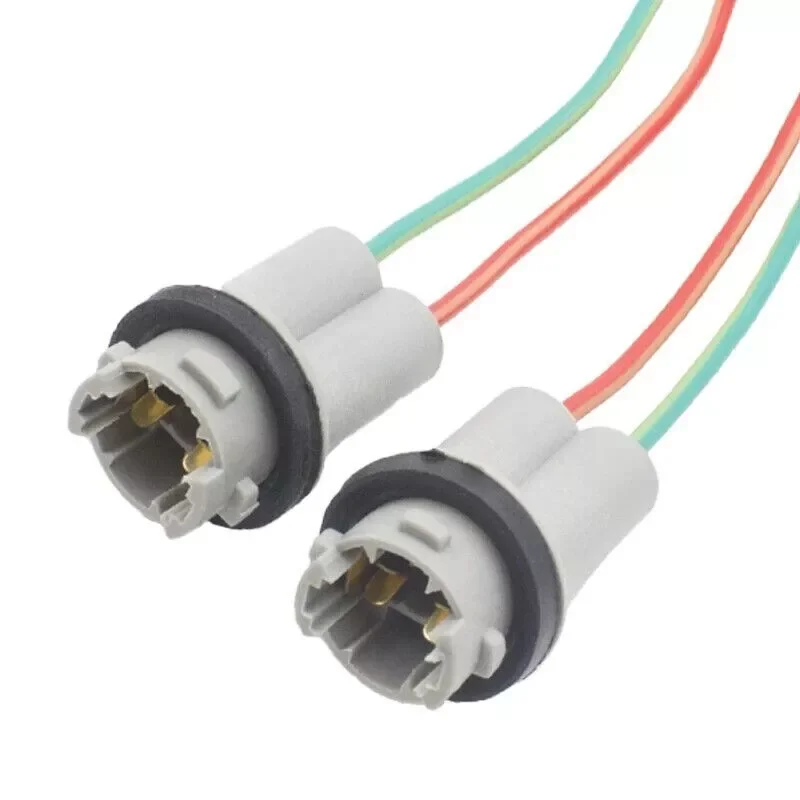 Picture 3: 2Pcs Bulb Socket Wiring Harness Socket Connector 501 W5w T10 Bulb Holder Socket Pre Wired Led Halogen Lamp Rubber Seal