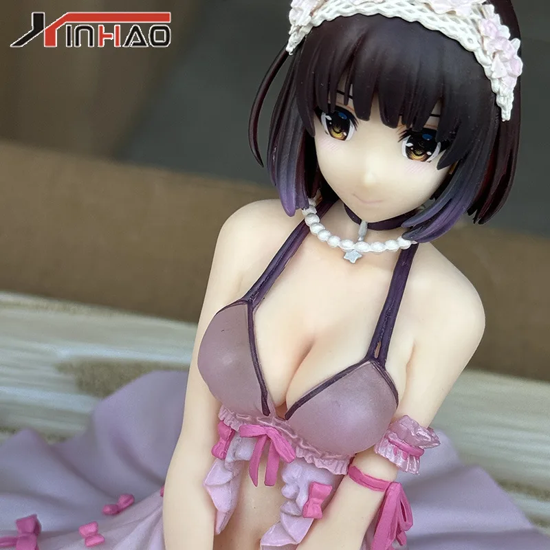 

Aya Hakozaki Anime Gaming Themed Action Figure Sitting Pose Nightgown Design Desktop Car Decorations Collectible Toy for Women
