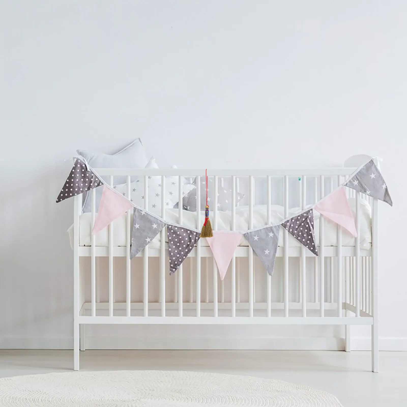 

2 Pcs Dragon Boat Festival Decorations Decors Broom Jewelry Pendant Bedside DIY Baby