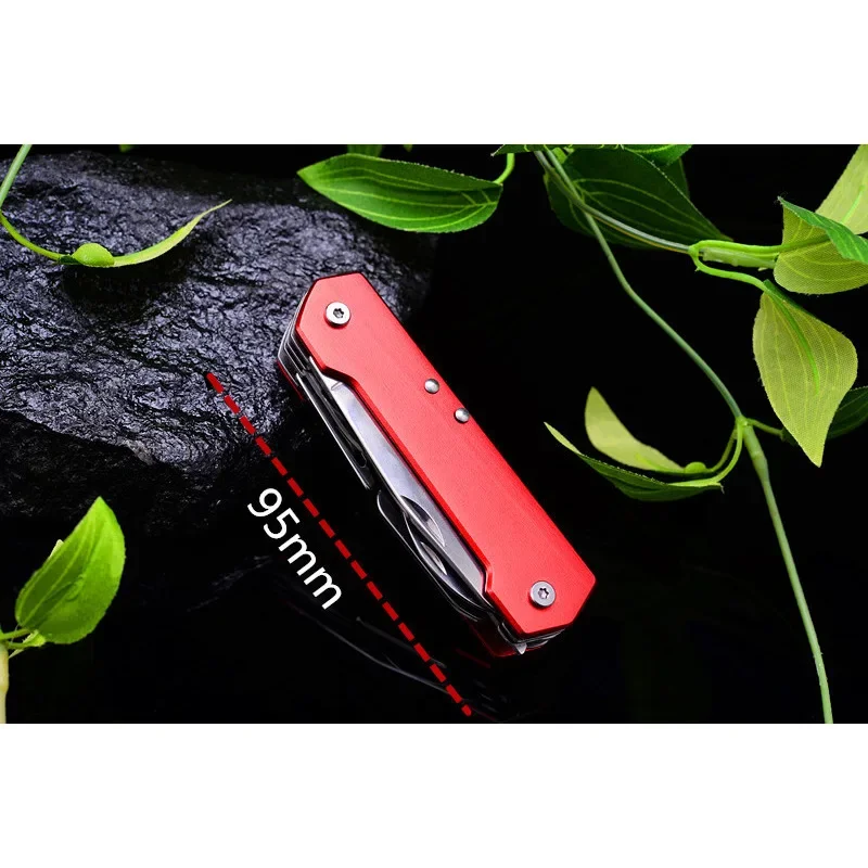 New Multifunctional Pocket Folding Swiss Knife Outdoor Portable Camping Emergency Multitool Knife Scissor Keychain Box Cutter