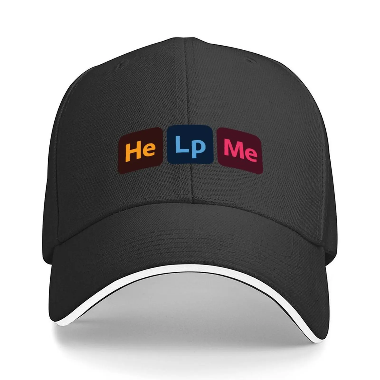 

HeLp Me Baseball Cap Thermal Visor Luxury Cap Hat Man Luxury tea Hat Women's Hats For The Sun Men's