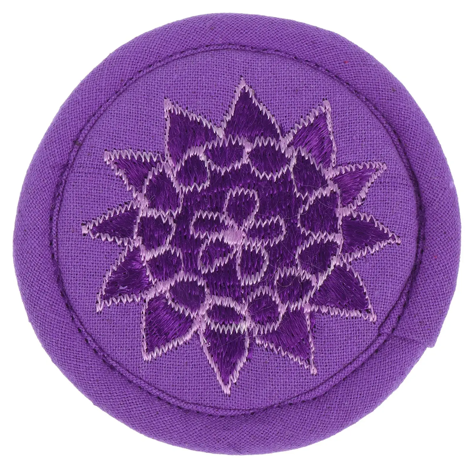 

Meditation Embroidered Teapot Pad Accessories Embroidery Singing Bowl Mat Retro Decor