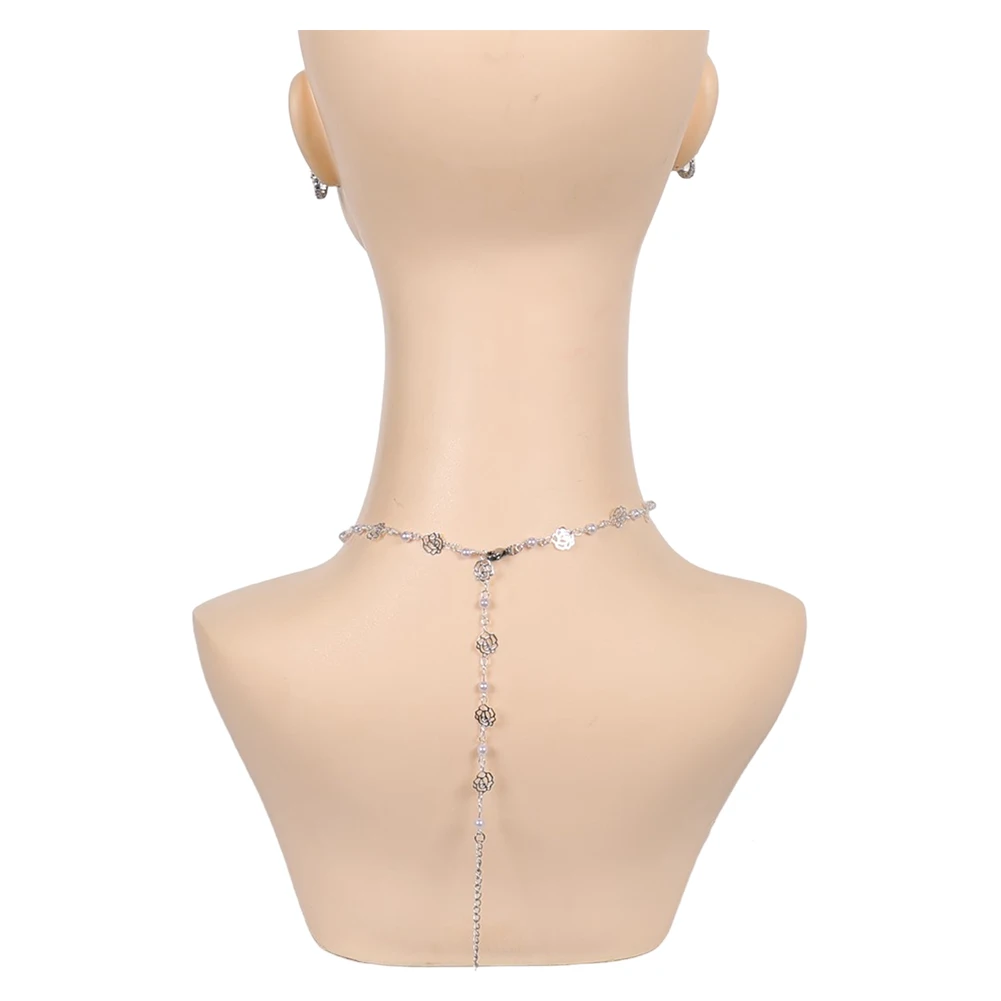 2025 شريرة 2 Glinda تأثيري القوس أقراط قلادة الملابس والاكسسوارات قرط كبس شريط حول ياقة الملابس النساء الكبار دور هالوين البدلة الدعائم #4