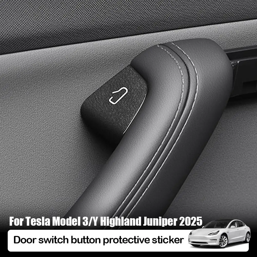  for Tesla Y Highland Juniper 2025 Car Interior Suede Patch Door Trim Button Accessories Cover Trim Stickers Y7y0