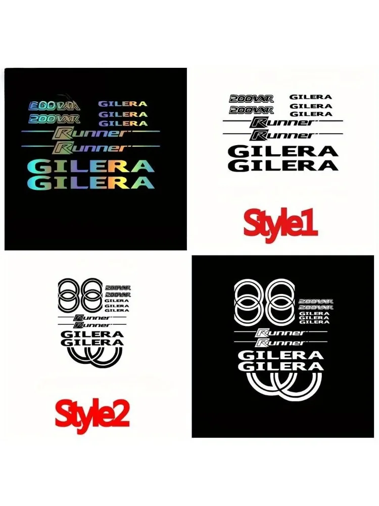AliExpress 1SET Stylish "Gilera Runner" Sticker Assortment, Great for Skateboards, Backpacks, Scooter Gear to Show Spirit