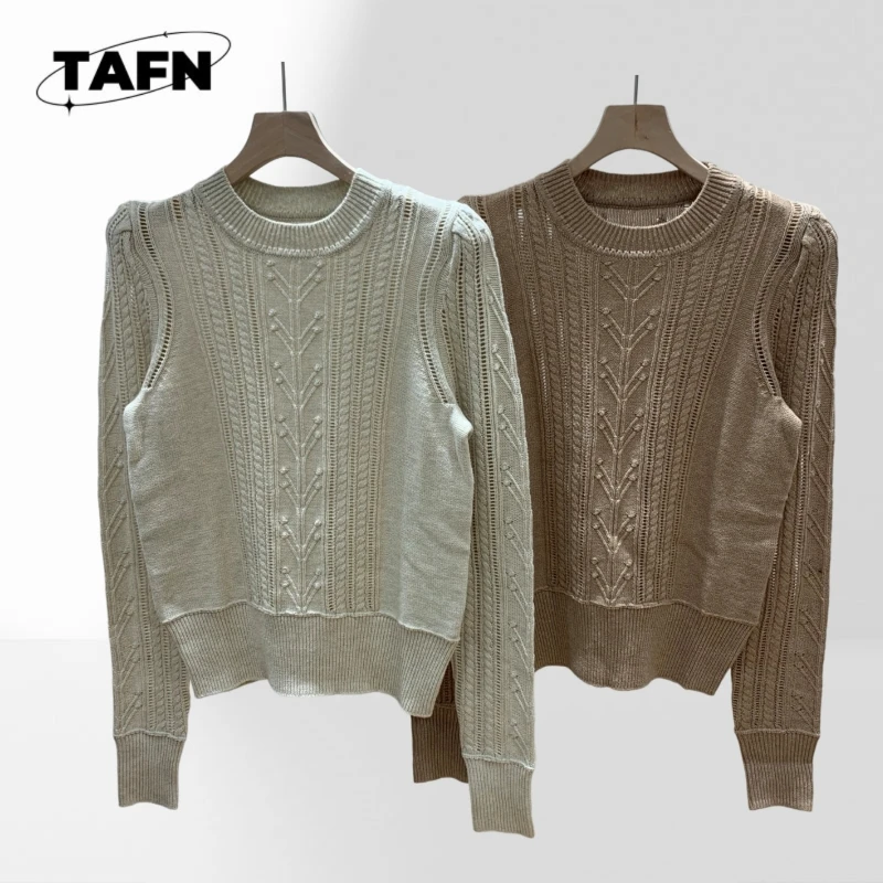 

Повседневный вязаный свитер свободного покроя для женщин, отлично подходит для зимнего гардероба, модный женский свитер с воротником, теплый AK1131