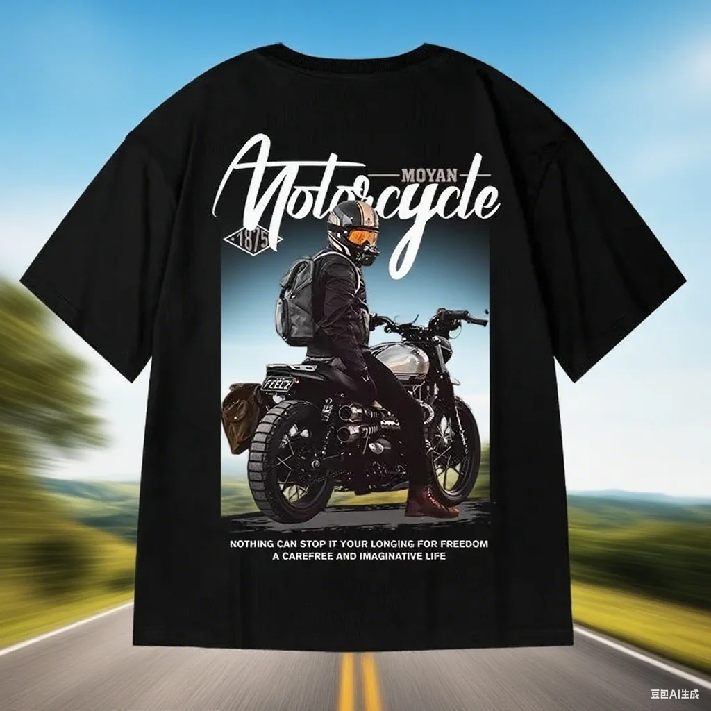 

Men's/Women's Fashion Short sleeved T-shirt Personalized Printed Clothing Motorcycle Quick drying Breathable Motorcycle Clothing