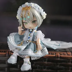 Original Ob11 Doll Gorgeous Noble Princess Dress 1/12 Bjd Doll Wedding Dress For P9, P10, Ob11,Obitsu11,Molly, Gsc, Ymy, 1/12Bjd