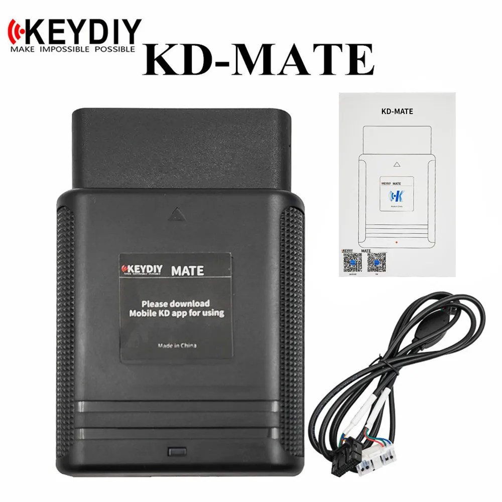 Oryginalny KD-MATE KD MATE Connect OBD programista pracuje z KD-X2/KD-MAX dla inteligentne klucze Toyota 4A/4D/8A i wszystkie klucze zgubione