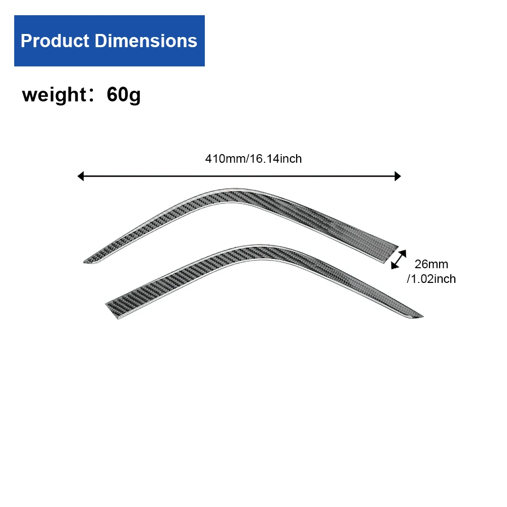 For Toyota Corolla 06-12 Carbon Fiber  Car Trim strips on both sides of the gear shift Decoration Sticker Trim Film  Accessories