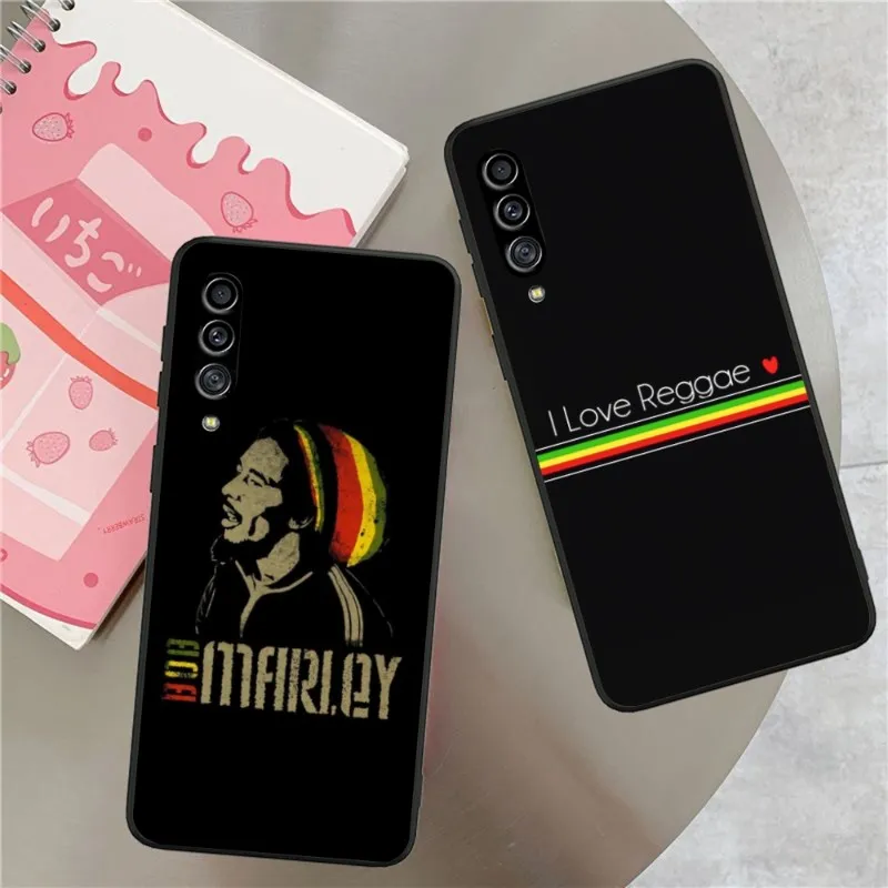 Reggae Marley Mobile Cell Phone Case for Samsung Galaxy S23 S22 S21 S10 S9 S8 Plus Ultra Black Soft Phone Cover Funda