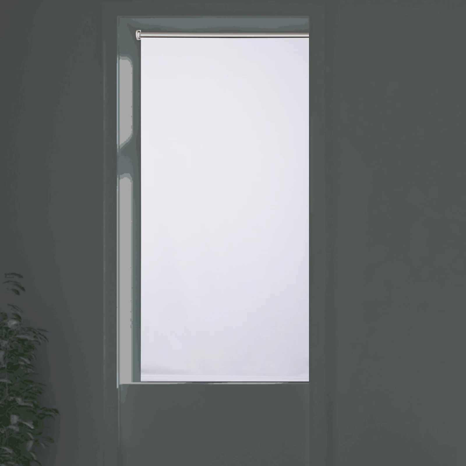 WOLTU Verdunkelungsrollo, Thermo-Rollo, kein Bohren erforderlich, seitlicher Zug, Sonnenschutz, blickdicht, für Fenster und Türen