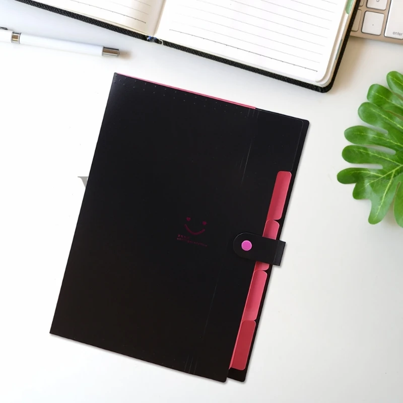 5 جيوب كبيرة لحفظ الملفات المحمولة، حقيبة صندوقية لتنظيم الملفات متعددة الوظائف