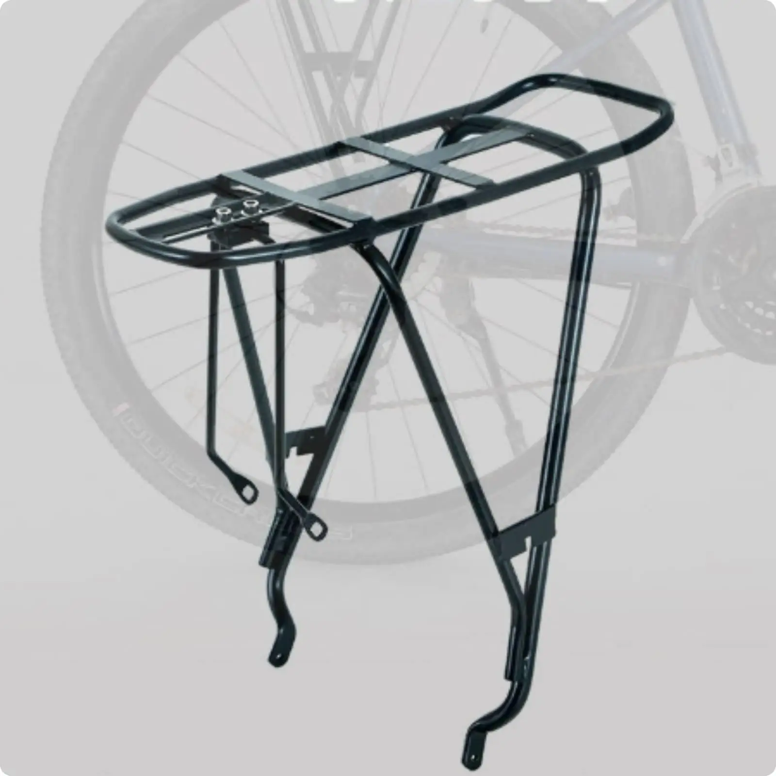 Reliable Bicycle Deck Rack for Errands and Touring with Mounting Brackets Included