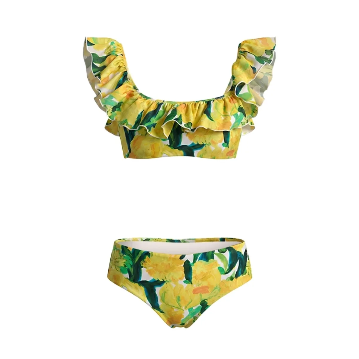 Women's Solid Color One-piece Swimsuit with Hollow-Out Cross Design Beach Vacation Maxi Dress Set for Summer Holiday