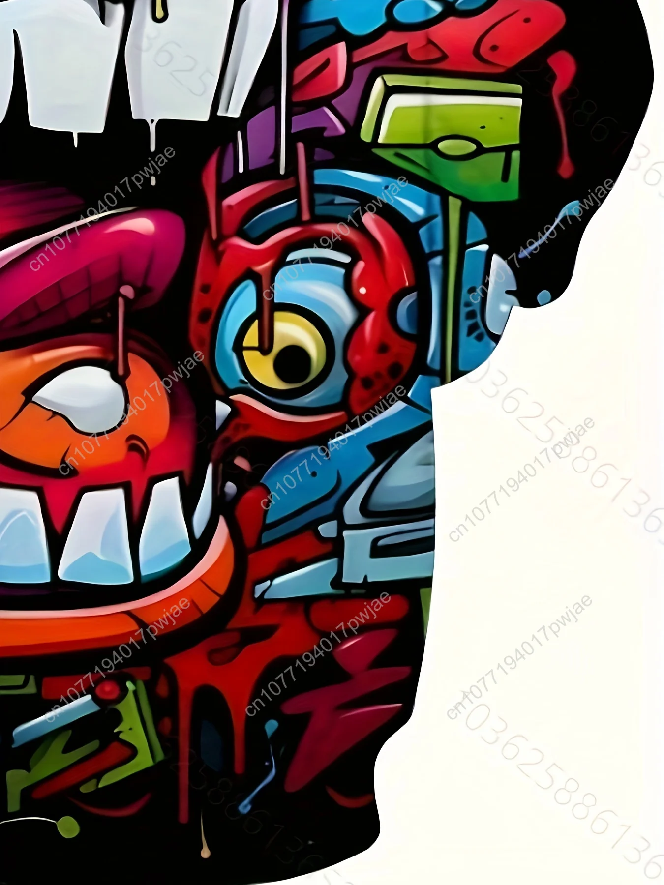 Moletom com capuz masculino plus size, manga comprida casual estilo esportivo fantasia abstrata hiphop estampa facial moletom com capuz