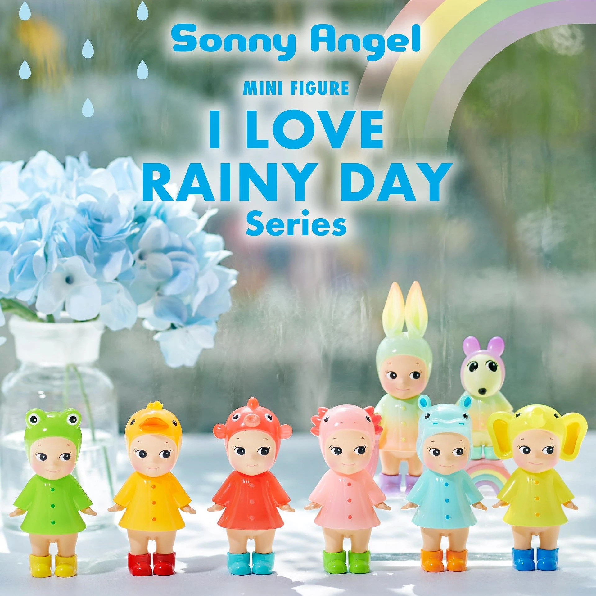 

Genuine Sonny Angel I Love Rainy Day Series Blind Box Cute Mini Figure Anime Character Doll Model Decoration Toy Children Gift