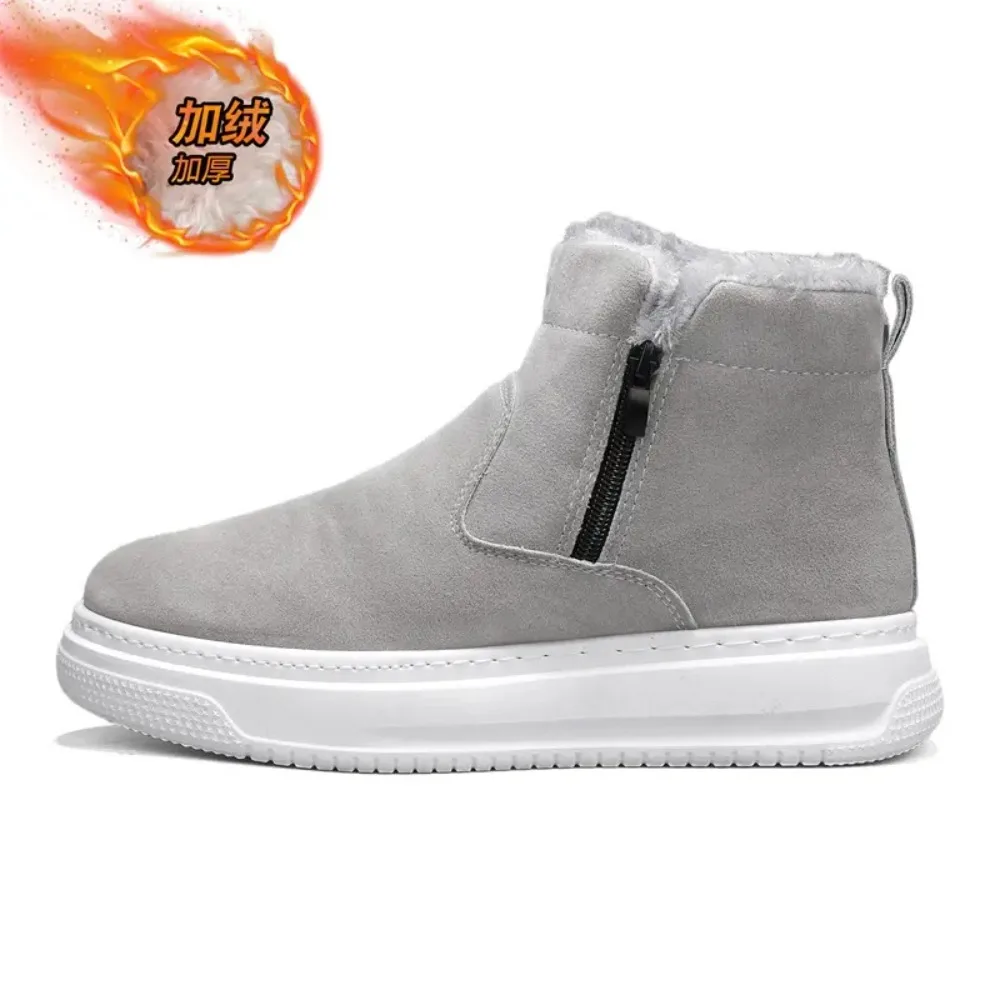 2026 зимняя теплая обувь с высоким берцем, хорошее качество, непромокаемая плюшевая обувь с верхом, нескользящие хлопковые зимние ботинки, обувь унисекс