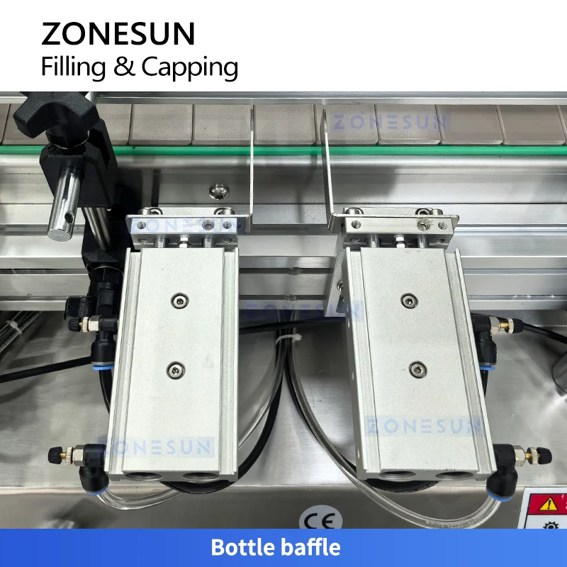 ZONESUN ZS-DTFC4T Bottle Filling Capping Machine Magnetic Pump Liquid Filler 4 Wheel Capper