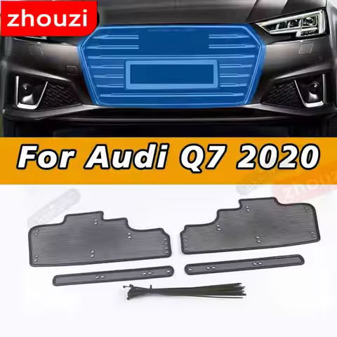 For Audi Q7 2020 Insect Net Stainless Steel Car Water Tank Protection Grid Mosquito Repellent Sundries Accessories