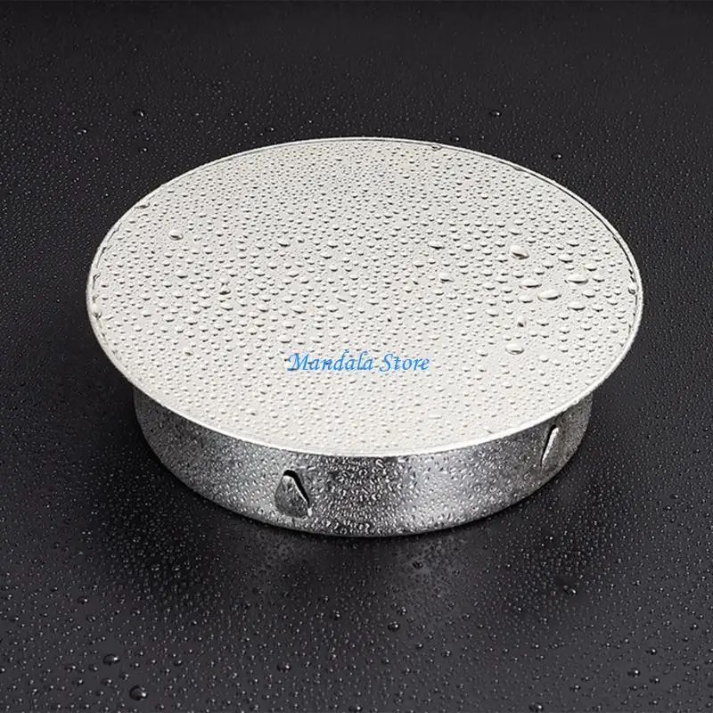 U2JC Stainless Steel Chimney Flue Pipe Cover Vent Hole Protectors Odor Blocking 180mm