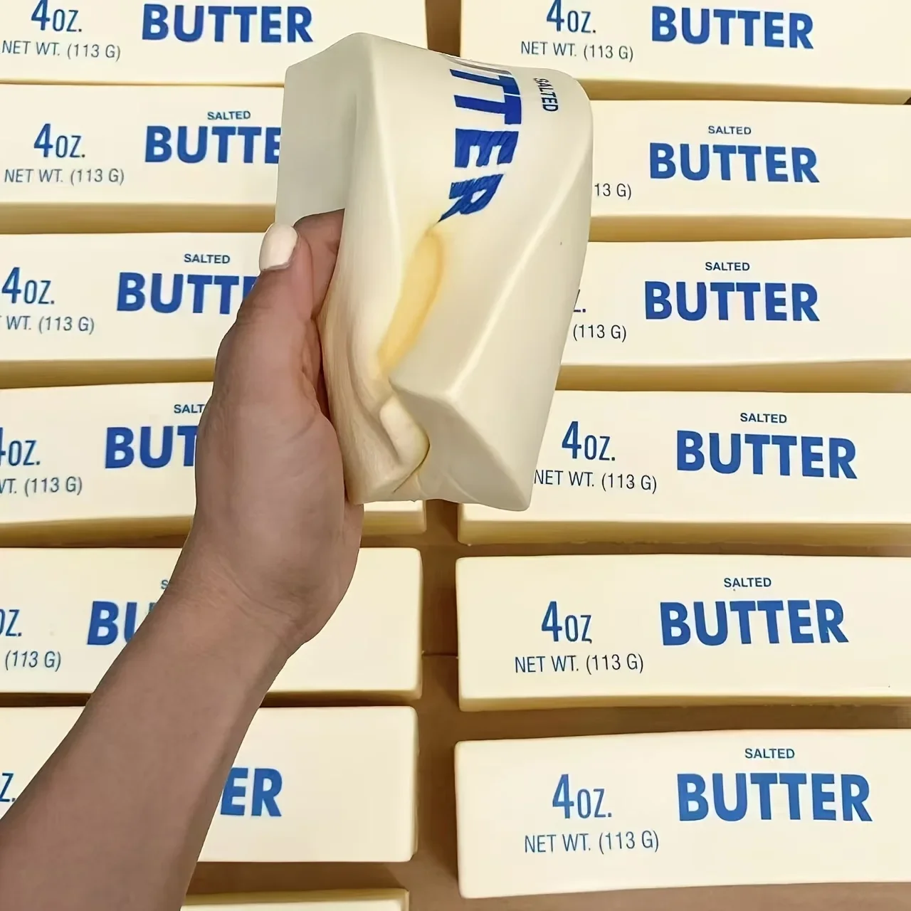 1 barra de mantequilla súper suave |   Juguete Antiestrés de Recuperación Lenta, Accesorio para Aliviar el Estrés de Oficina, para Adultos, 14 cm