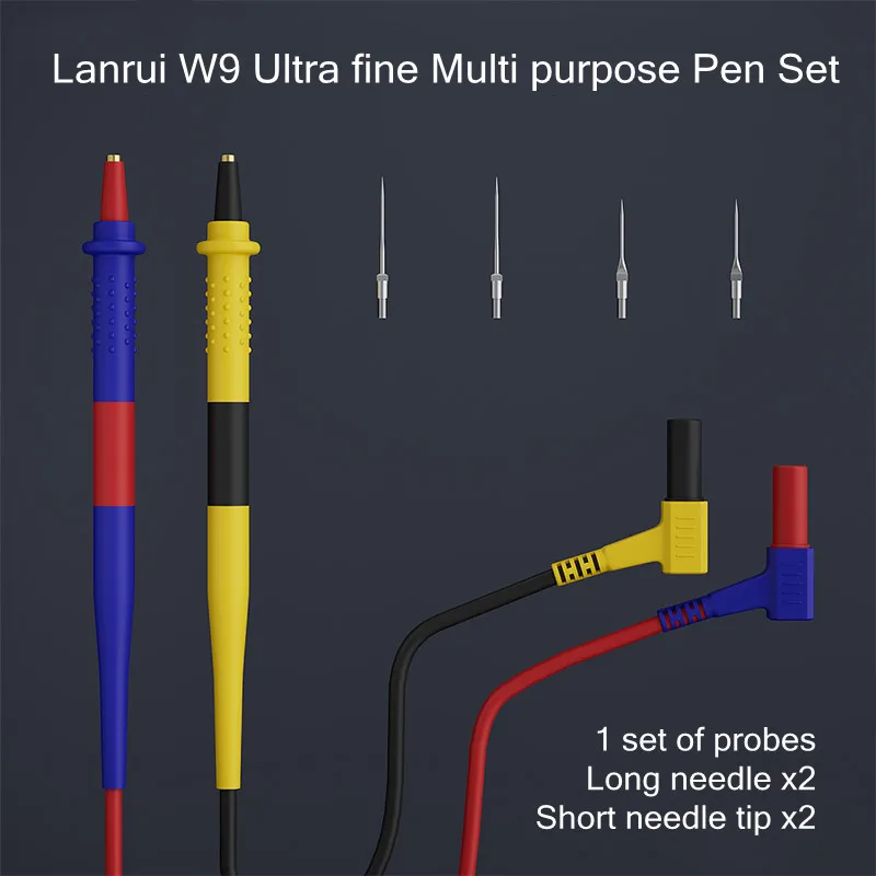 Lanrui W9 Universal Superconducting Multimeter Pen for Phone Repair Replaceable Pen Tip Pointer Lead Probe Wire Pen Cable Tools