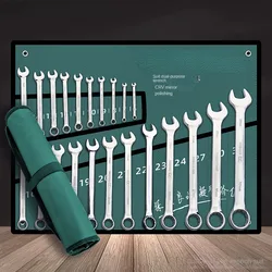 Dual Purpose Wrench Open End Wrench Set Plum Blossom Wrench Set Dual-purpose Wrench Set Complete Auto Repair and Maintenan Tools