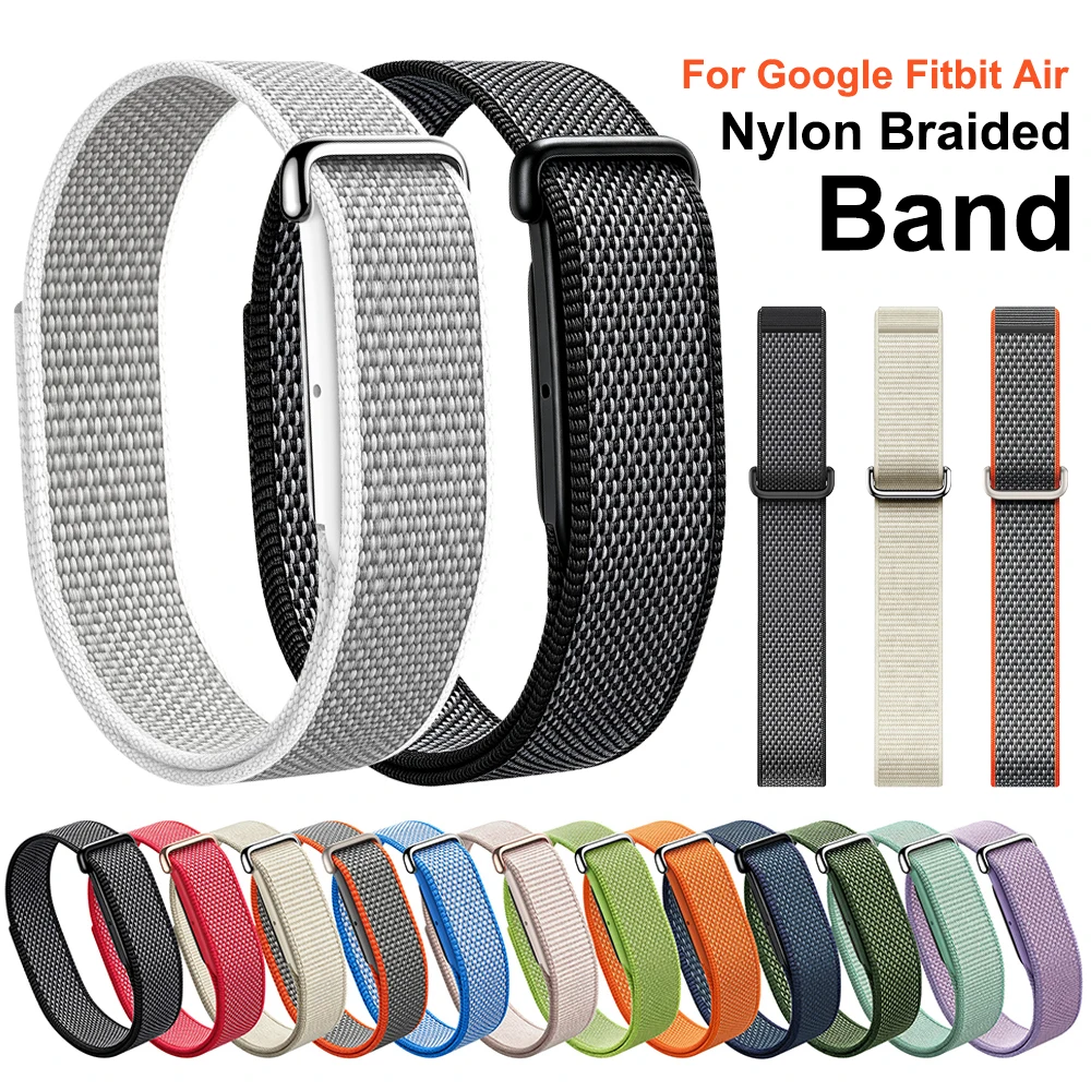 Nylon Loop Band For Google Fitbit Air Braided Wristband Belt Exercise and fitness replacement strap Accessories