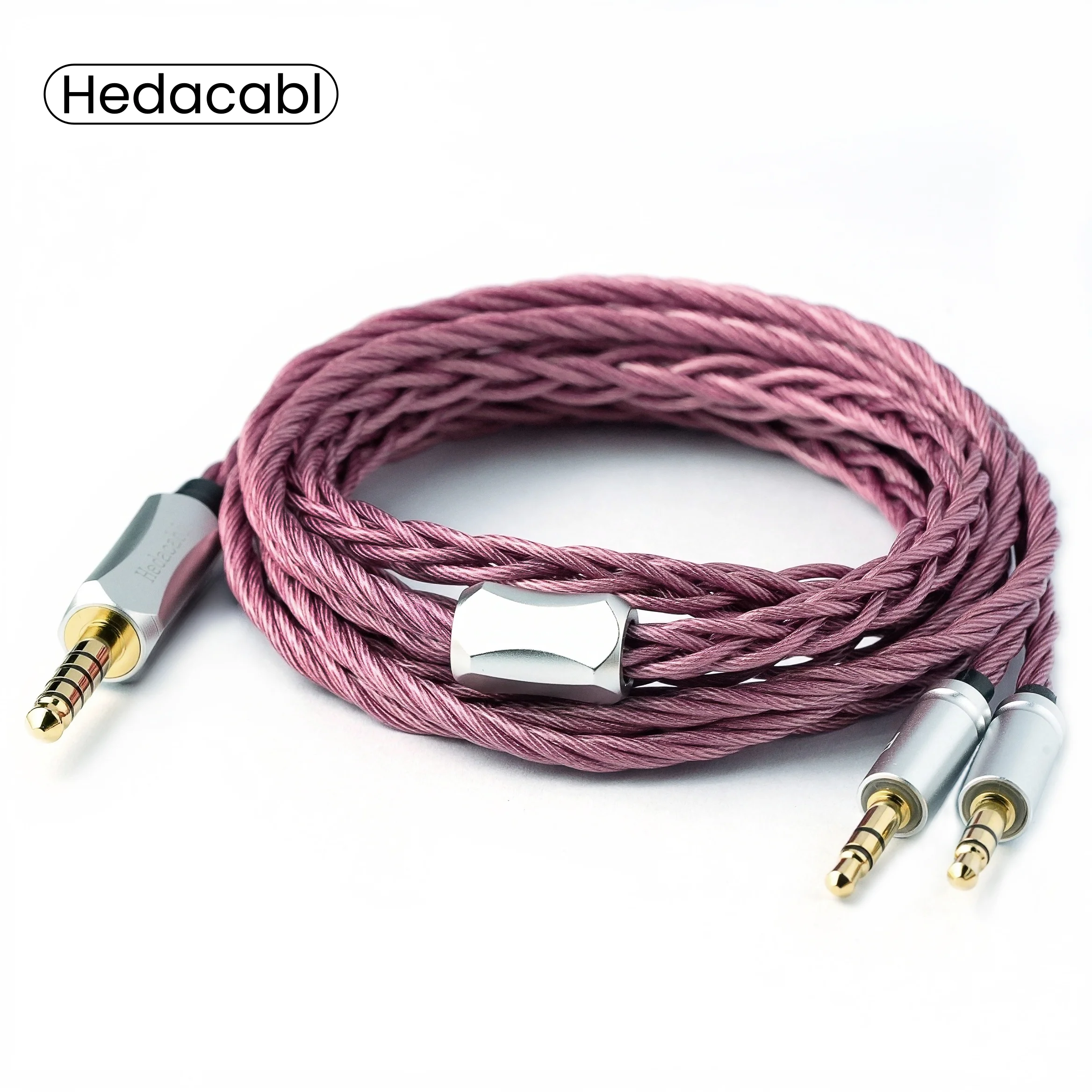 

Hedacabl 4.4mm to dual 3.5mm balanced Cable compatible with Sennheiser HIFIMAN Sony Denon Crosszone CZ1 Headphone upgrade Cable