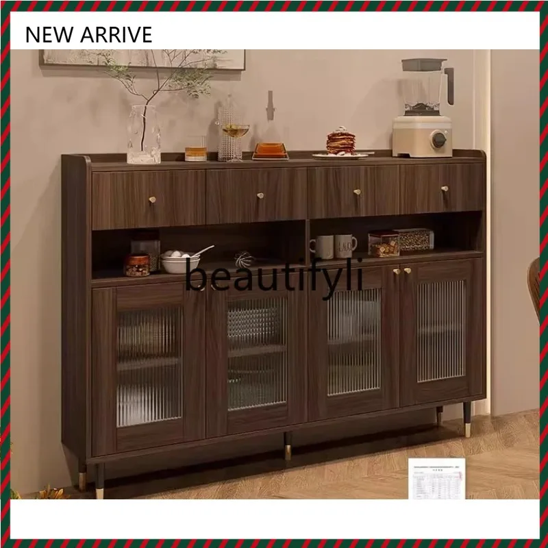

D2520 Ultra-thin dining side cabinet, antique living room tea cabinet, simple storage, wall storage cabinet