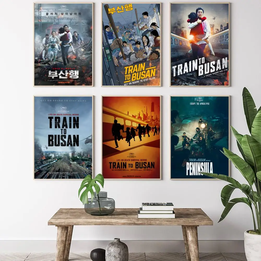 Film Tren do Busanu Obraz Kaligrafia HD Plakat na płótnie salon sypialnia bar estetyczna dekoracja