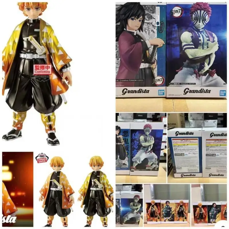 

Bandai Namco Banpresto Demon Slayer Grandista Agatsuma Zenitsu Tomioka Giyuu Akaza Kamado Tanjirou Anime Figure Model Toy Gift