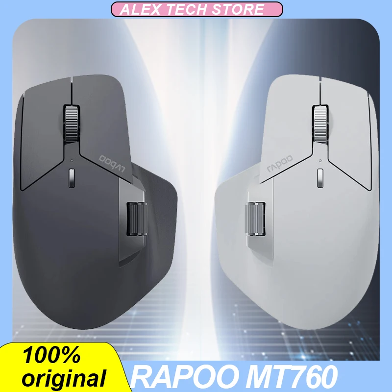 

Rapoo Mt760 Wireless Mouse 3mode 2.4g Bluetooth 4000 Dpi Ergonomic Long Endurance Customized Lightweight Game Mouse Office Gift