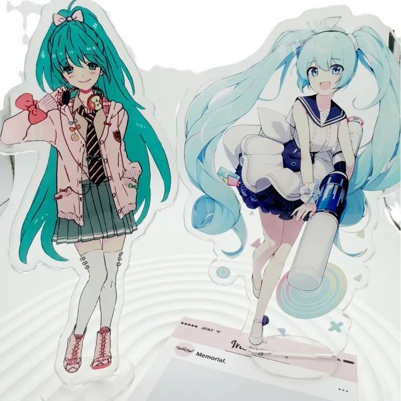 

Anime Hatsune Miku Stand Up Sign Cartoon Hatsune Miku Acrylic Ornaments Cute Miku Girl Desktop Stand Up Sign Wholesale Gift