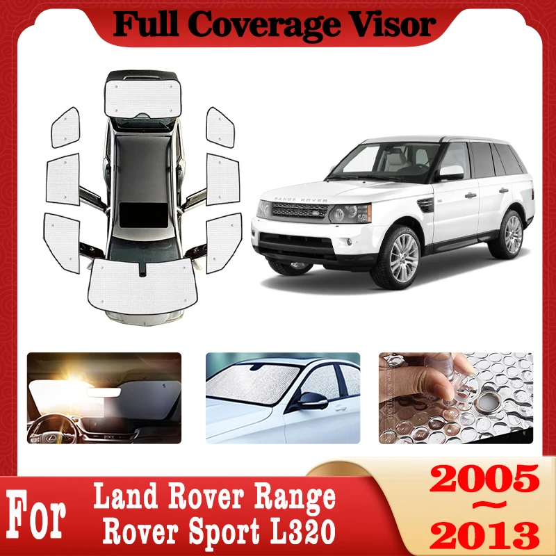 

Car Full Coverage Sunshades For Land Rover Range Rover Sport L320 2005~2013 Visor Side Window Shading Sun Protection Accessories