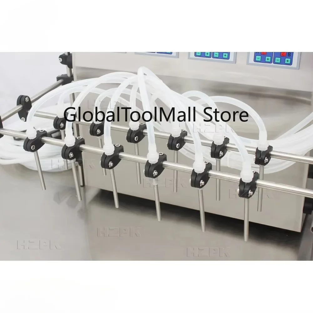 HZPK Semi Automatic Diaphragm Numerical Control 12 Head Liquid Filling Machine