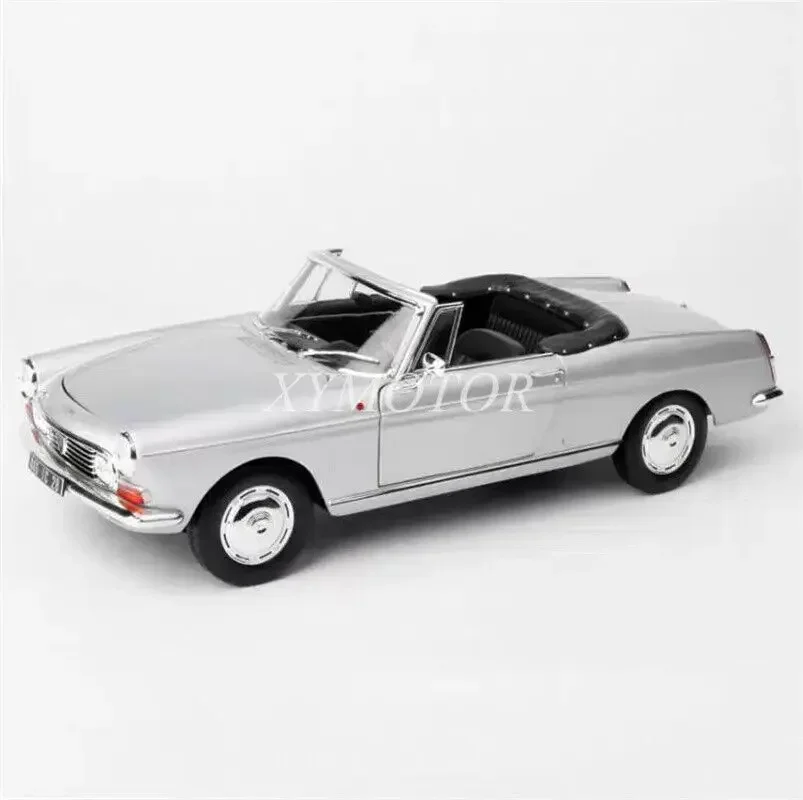 

NOREV 1/18 For Peugeot 404 Cabriolet 1967 Diecast Model Car Silver Toys Gifts Hobby Display Ornaments Collection