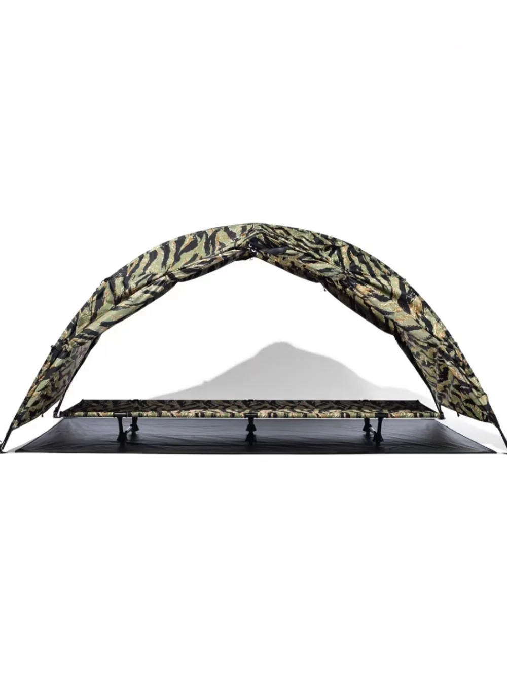 Lightweight Camouflage Tiger Pattern Cam Tent Outdoor Hiking Double Layer Tent for Two People Military Sle Aluminum Frame